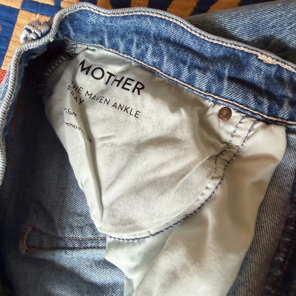 MOTHER Blue Flare Wide-Leg Jeans - Picture 6 of 8